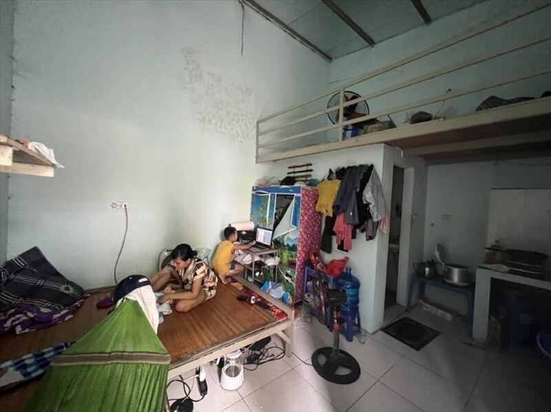 Phòng trọ quá cũ kỹ, xuống cấp nghiêm trọng