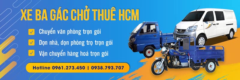 Xe ba gác chở thuê 24h - Người bạn đồng hành cùng sinh viên chuyển trọ