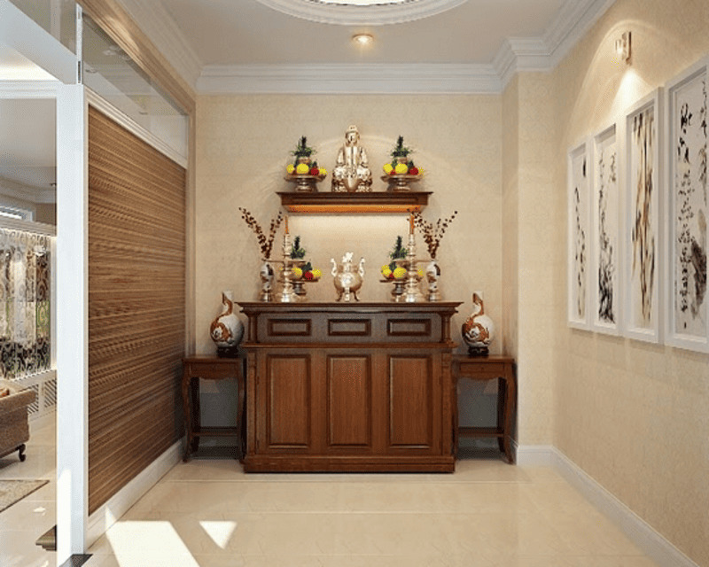 Cách bố trí bàn thờ Phật đơn giản