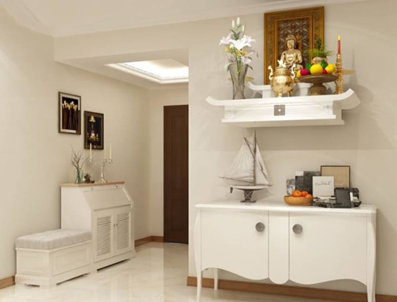 Cách xác định chính xác bàn thờ bên trong nhà trọ